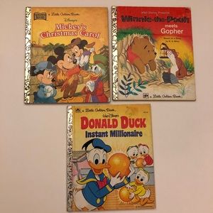 Vintage Disney “A little golden book” 3 Books